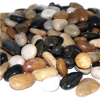 High Polished Mixed Pebble Stone For Landscaping