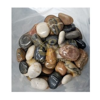 High Polished Mixed Pebble Stone For Landscaping
