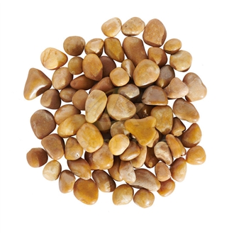 High Polished Yellow Pebble Stone For Landscaping