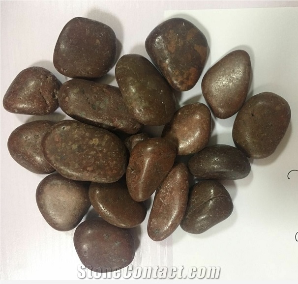Polished Granite Red Pebbles