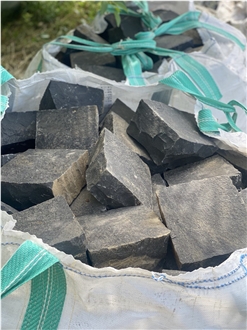 Basalt Cobbles, Cube Stone Pavers