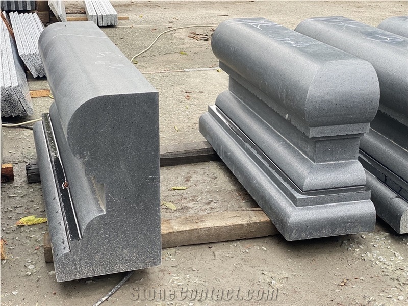 Black Granite Exterior Cornices, Building Ornaments