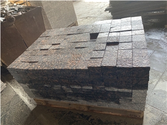 Leopard Rose Brown Granite Cubes