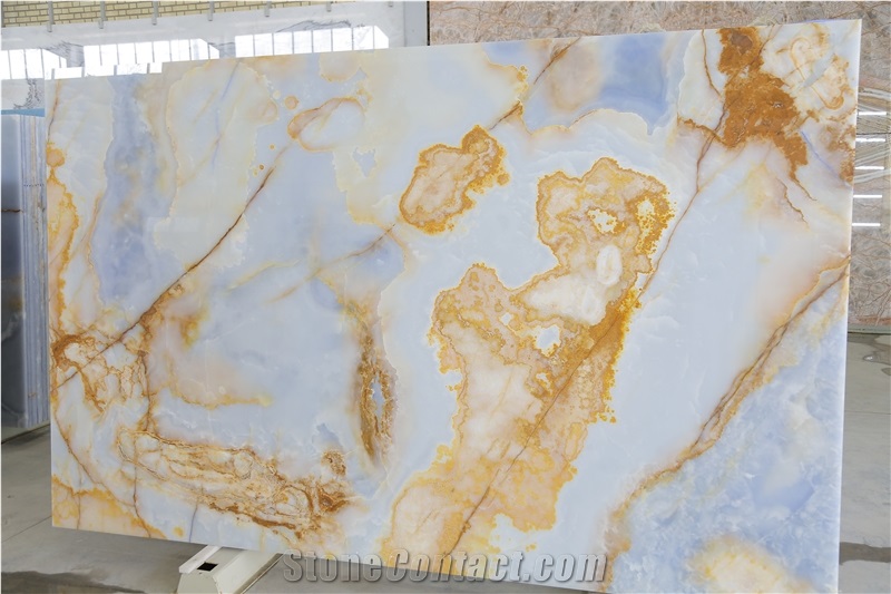 Gold Blue Jade Onyx Slabs