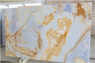 Gold Blue Jade Onyx Slabs