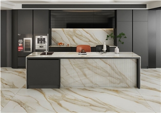 Alice King Gold Sintered Stone Slabs