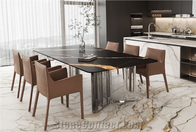 Black Gold Sintered Stone Slabs