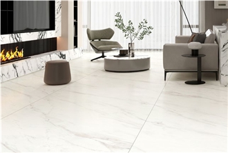 Glacier White Sintered Stone Slabs Good For Floor
