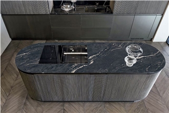 Gucci Black Sintered Stone Slabs