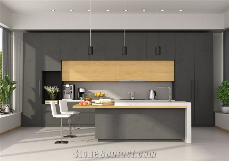 Italian Luxury Wood Yellow Sintered Stone Slabs For Floor