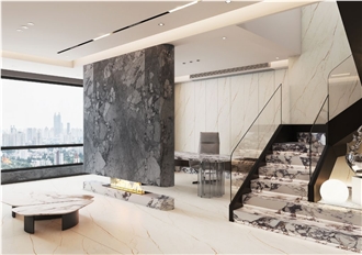 Rose Gold  Sintered Stone Slabs Good For Wall And Floor
