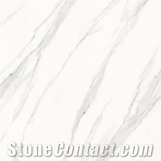 Water Cloud Gauze White Sintered Stone Slabs Book Matched