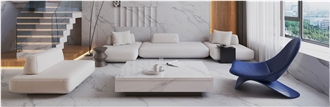 Waterfall White Sintered Stone Slabs Book Mateched