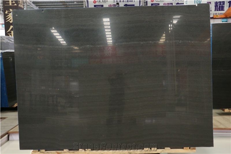 China Black Wooden  Slabs Floor Tile