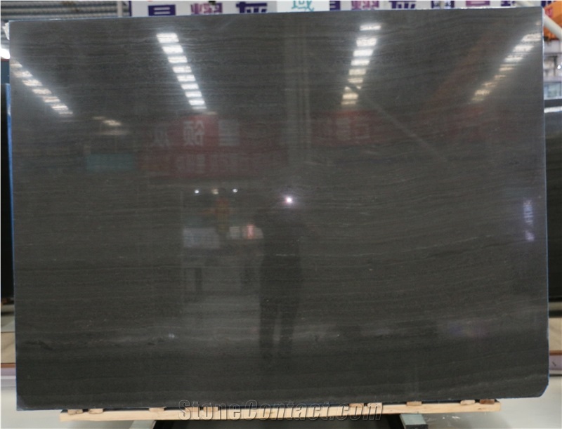 China Black Wooden  Slabs Floor Tile