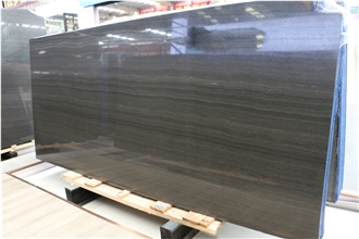 China Black Wooden  Slabs Floor Tile
