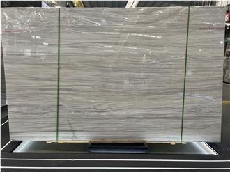 Greek White Wood  Marble Slabs