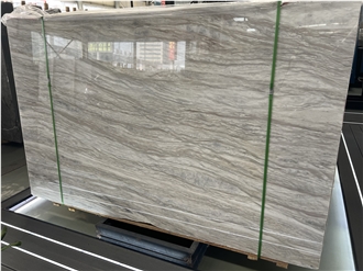 Greek White Wood  Marble Slabs