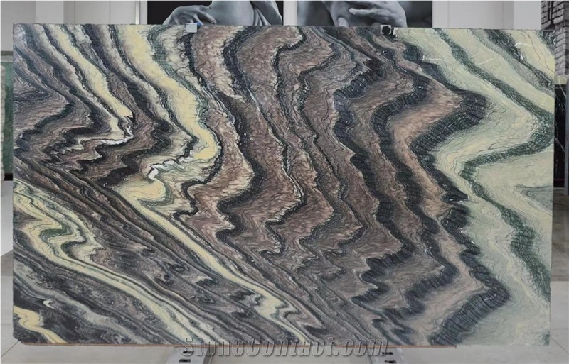 Italy  Cipollino Ondulato Marble Slabs