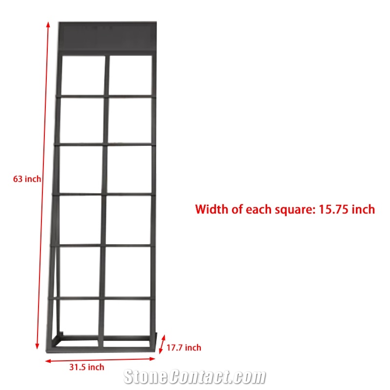 Customizable Multi-Level Black Metal Display Racks
