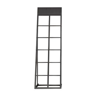Customizable Multi-Level Black Metal Display Racks