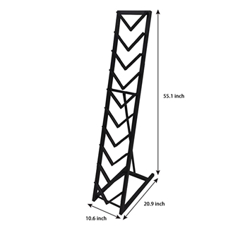 Sturdy Black Metal Tile Store Display With Durability