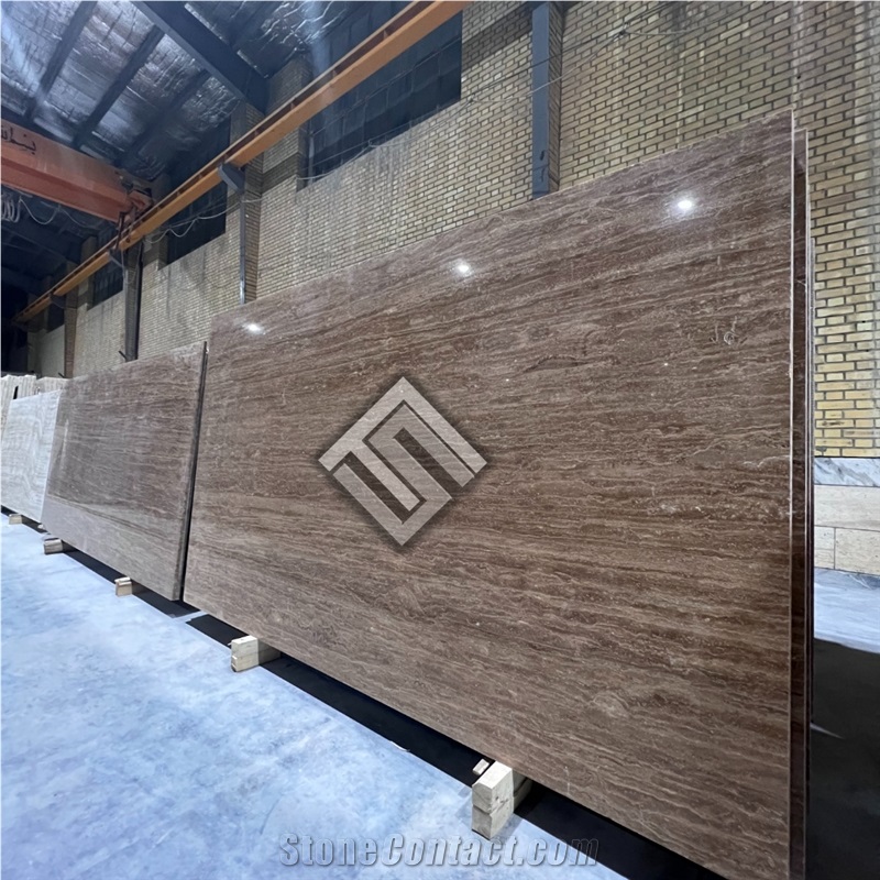 Brown Travertine Slabs
