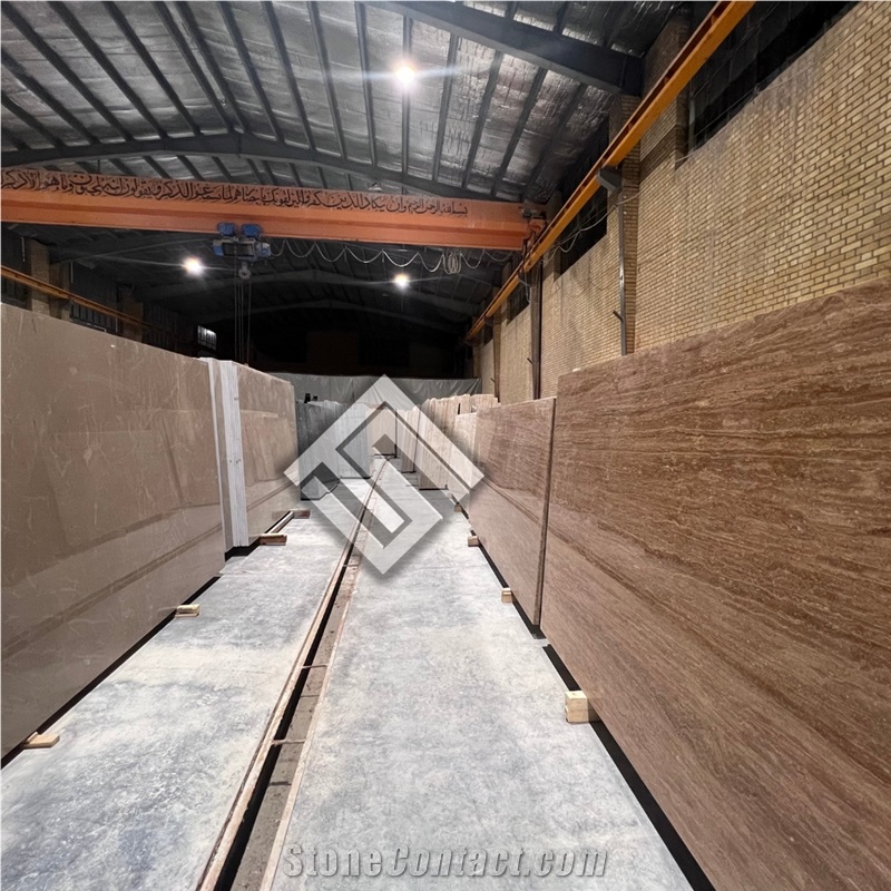 Brown Travertine Slabs