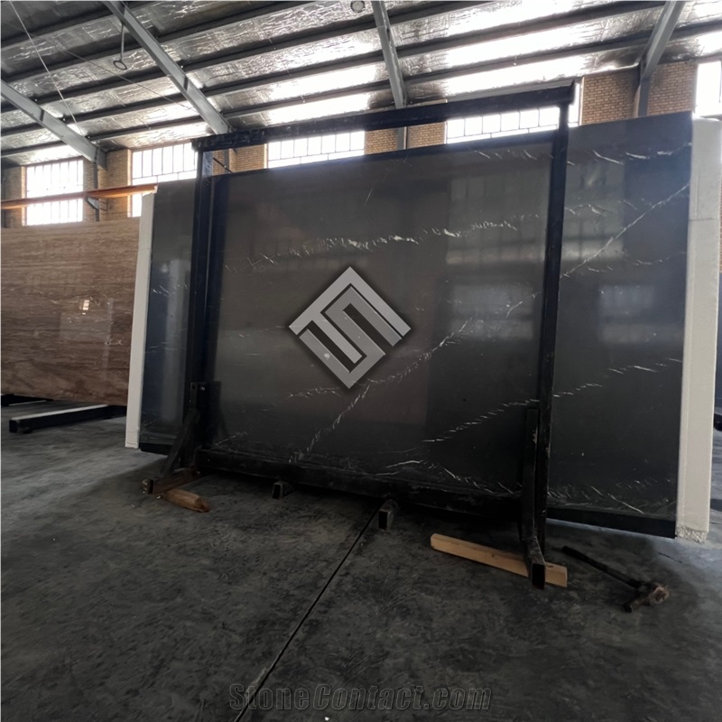Persian Nero Marble Slabs, Tiles