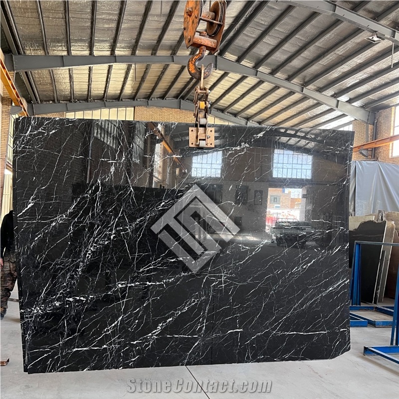 Persian Nero Marble Slabs, Tiles