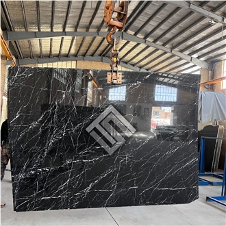Persian Nero Marble Slabs, Tiles