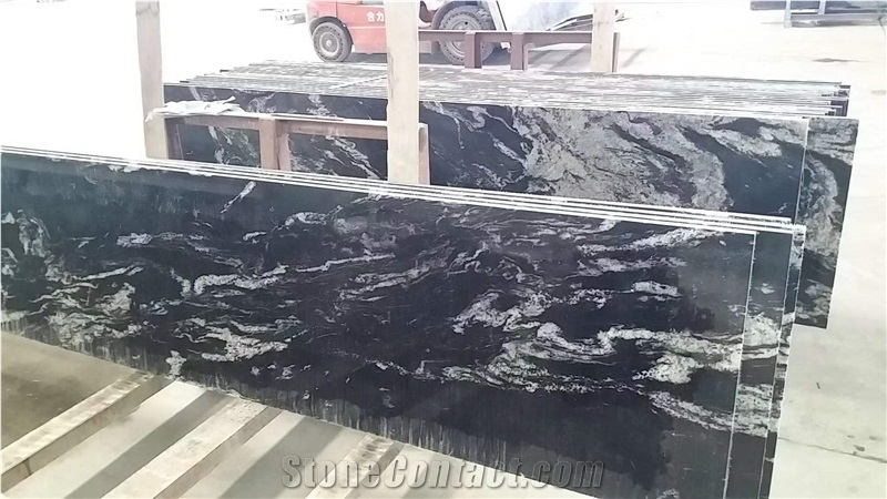 Manhattan Black Granite Stone Tops Bathroom Countertop