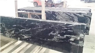Manhattan Black Granite Stone Tops Bathroom Countertop