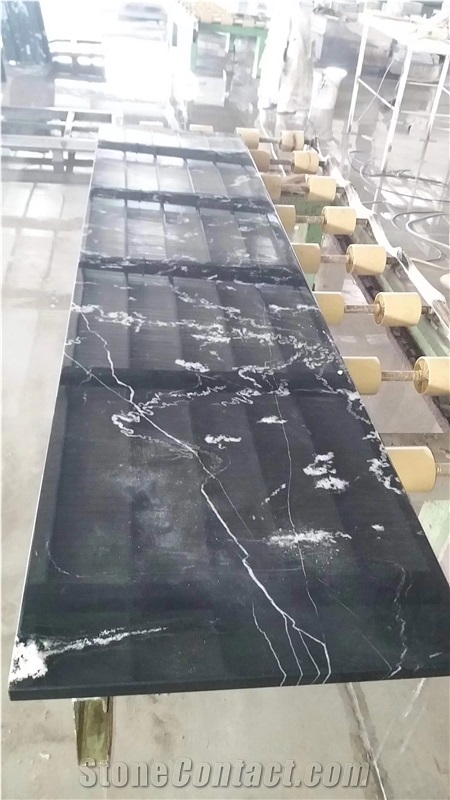 Manhattan Black Granite Stone Tops Bathroom Countertop