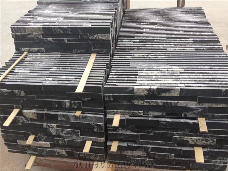 Manhattan Black Granite Stone Veneer