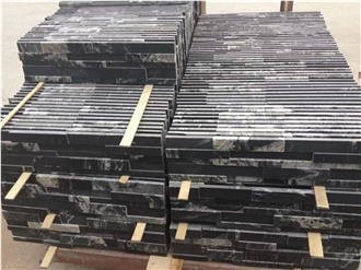 Manhattan Black Granite Stone Veneer