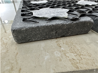 Black Cobble On Mesh