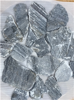 Black Marble Wall Cladding Tumbled Ledge Stone