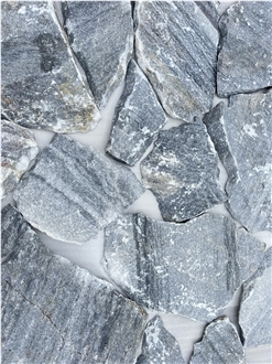 Black Marble Wall Cladding Tumbled Ledge Stone
