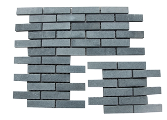 Blue Stone Cobble Stones On Mesh