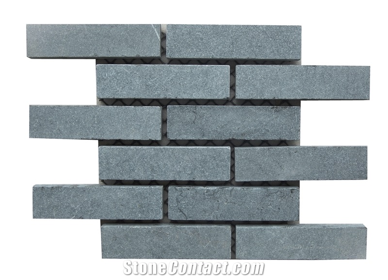 Blue Stone Cobble Stones On Mesh