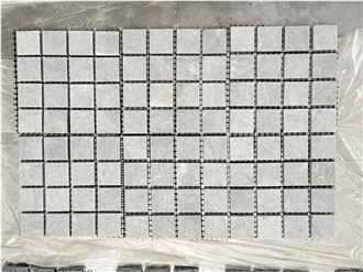 Dark Ocean Cobble Stone On Mesh Veneer Paving