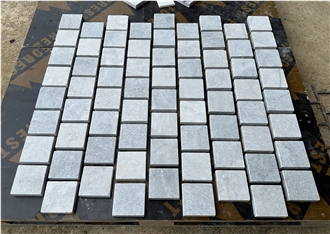 Grey And White Cobble Stone Veneer, Paving Stone