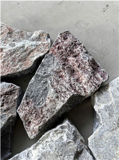 Grey Mix Black Tumbled Marble Wall Cladding, Loose Stone
