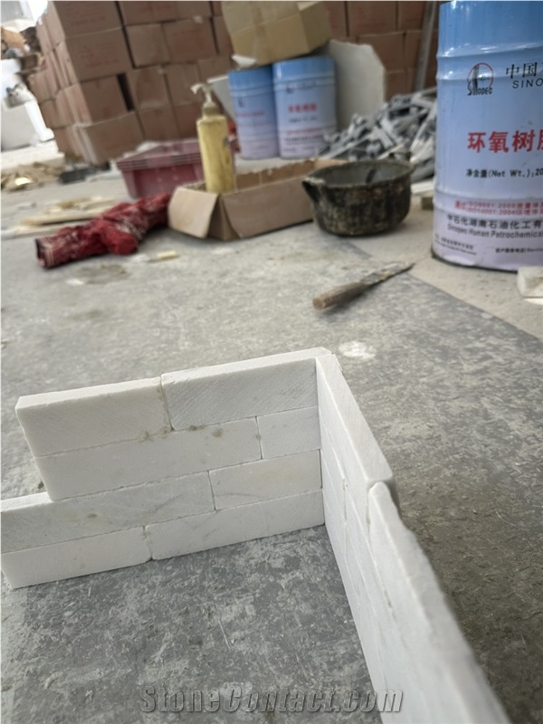 Ledger Cornor Milky White  Stone Veneer