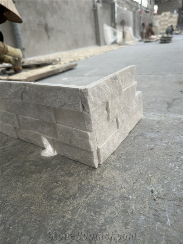Ledger Cornor Milky White  Stone Veneer