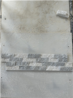 Ledger Panel Moonlit Split Face Mix Crystal White  Veneer