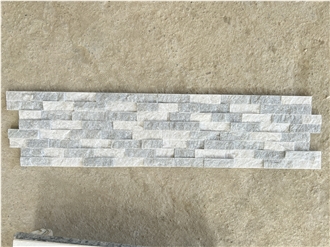 Ledger Panel Moonlit Split Face Mix Crystal White  Veneer
