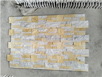 Ledger Stone ( Yellow Mix Milky White)  Stone Veneer