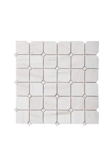 Marble Woden Vein Chipped Square Mosaic
